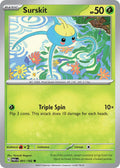 Surskit 001/182 Common Paradox Rift Pokémon card