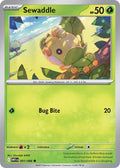Sewaddle 001/086 Common White Flare Pokémon card