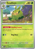 Swadloon 002/086 Common White Flare Pokémon card