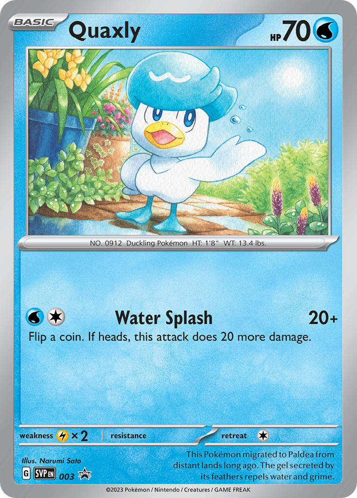 Quaxly 003/SVP Promo Scarlet & Violet Promos Pokémon card