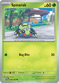Spinarak 004/167 Common Twilight Masquerade Pokémon card