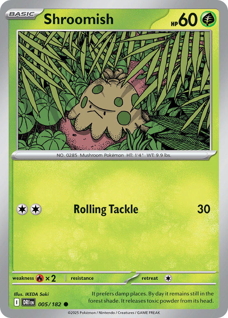 Shroomish 005/182 Common Destined Rivals Pokémon card
