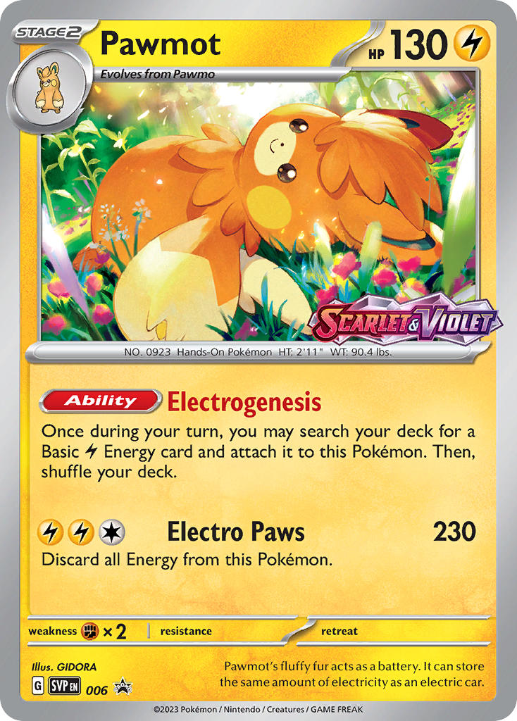 Pawmot 006/SVP Promo Scarlet & Violet Promos Pokémon card