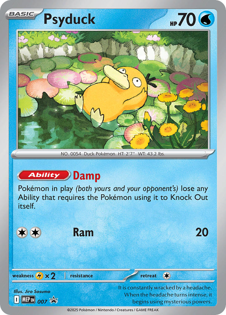 Psyduck 007/MEP Promo Mega Evolution Promos Pokémon card