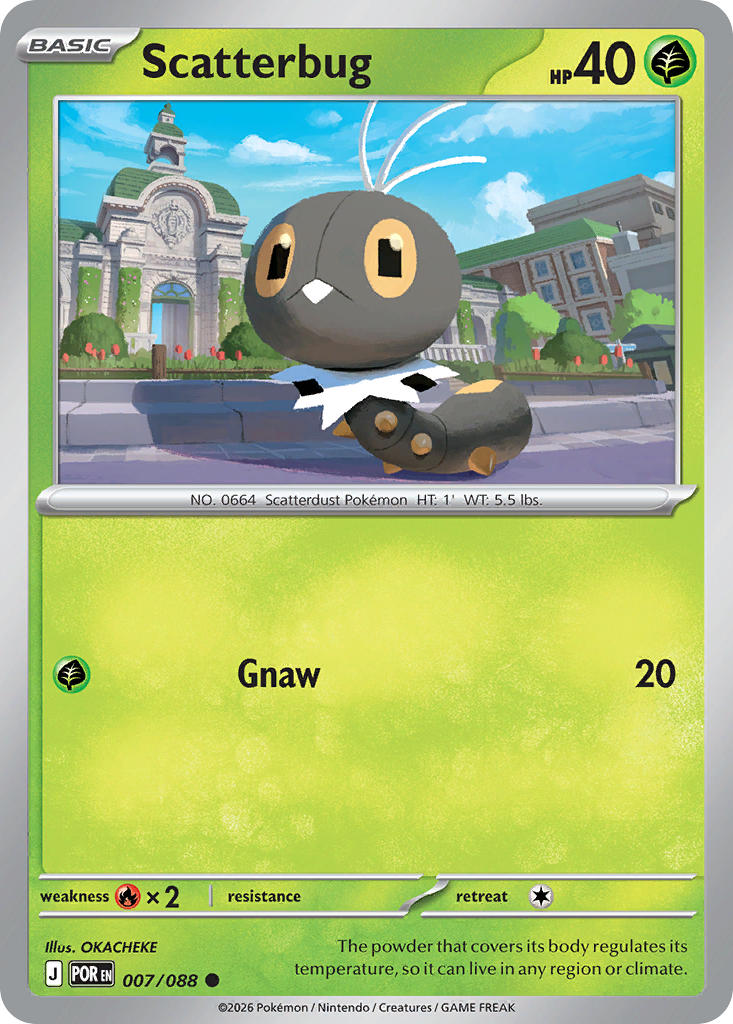 Scatterbug 007/088 Common Perfect Order Pokémon card