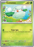 Cottonee 007/131 Common Prismatic Evolutions Pokémon card
