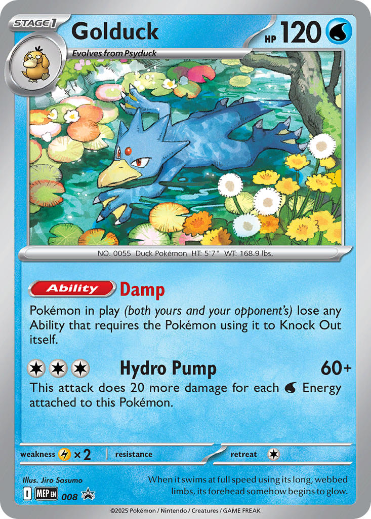 Golduck 008/MEP Promo Mega Evolution Promos Pokémon card