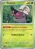Shelmet 008/086 Common White Flare Pokémon card