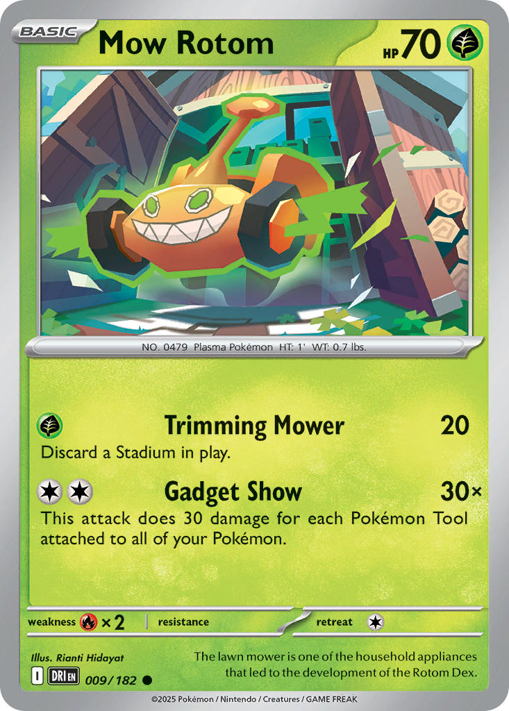 Mow Rotom 009/182 Common Destined Rivals Pokémon card