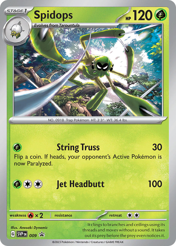Spidops 009/SVP Promo Scarlet & Violet Promos Pokémon card