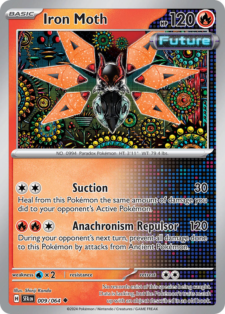 Iron Moth 009/064 Uncommon Shrouded Fable Pokémon card