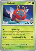 Volbeat 009/167 Common Twilight Masquerade Pokémon card