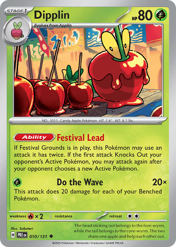 Dipplin 010/131 Uncommon Prismatic Evolutions Pokémon card