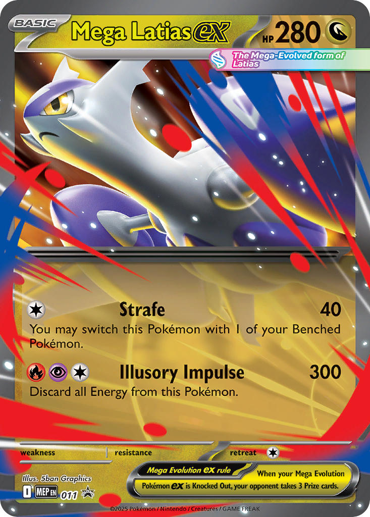 Mega Latias EX 011/MEP Promo Mega Evolution Promos Pokémon card