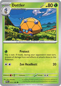 Dottler 011/182 Common Paradox Rift Pokémon card