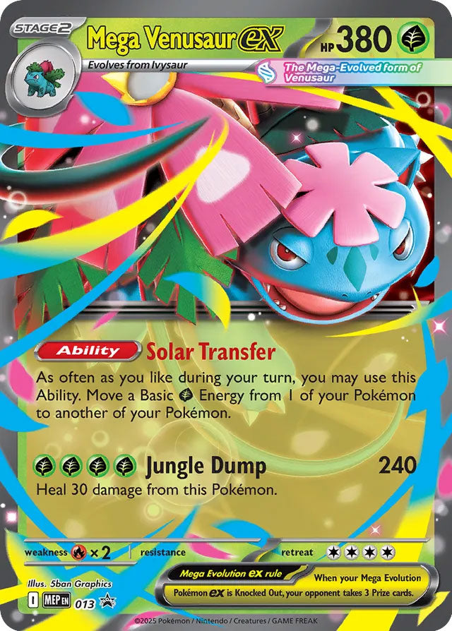Mega Venusaur EX 013/MEP Promo Mega Evolution Promos Pokémon card