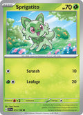 Sprigatito 013/198 Common Scarlet & Violet Pokémon card