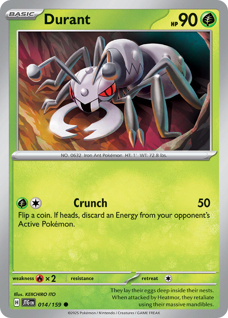Durant 014/159 Common Journey Together Pokémon card