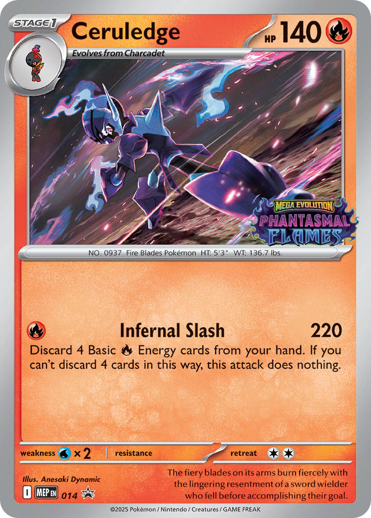 Ceruledge 014/MEP Promo Mega Evolution Promos Pokémon card