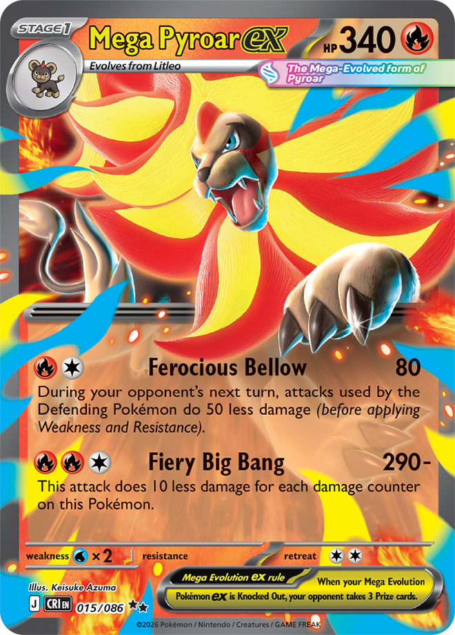 Mega Pyroar EX 015/086