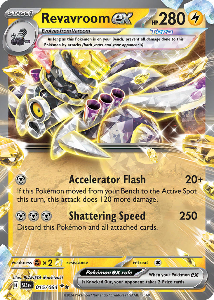 Revavroom EX 015/064 Double Rare Shrouded Fable Pokémon card