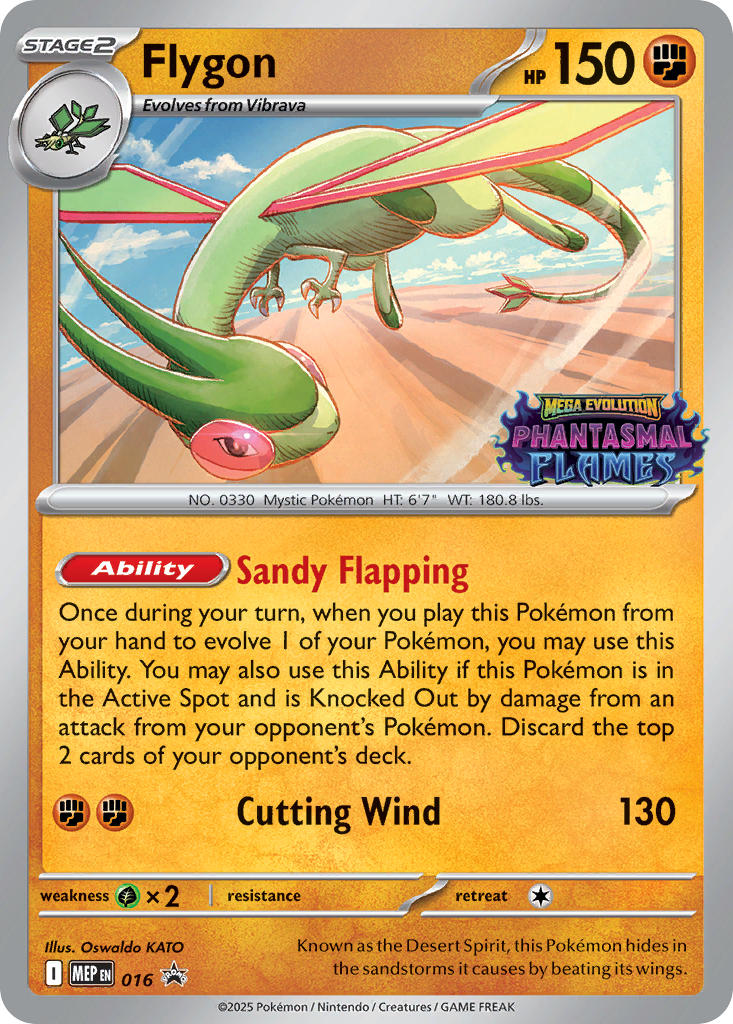 Flygon 016/MEP Promo Mega Evolution Promos Pokémon card