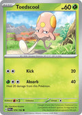 Toedscool 016/182 Common Paradox Rift Pokémon card