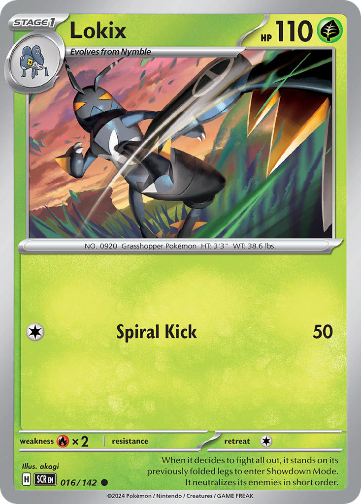 Lokix 016/142 Common Stellar Crown Pokémon card