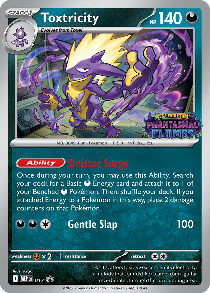 Toxtricity 017/MEP Promo Mega Evolution Promos Pokémon card