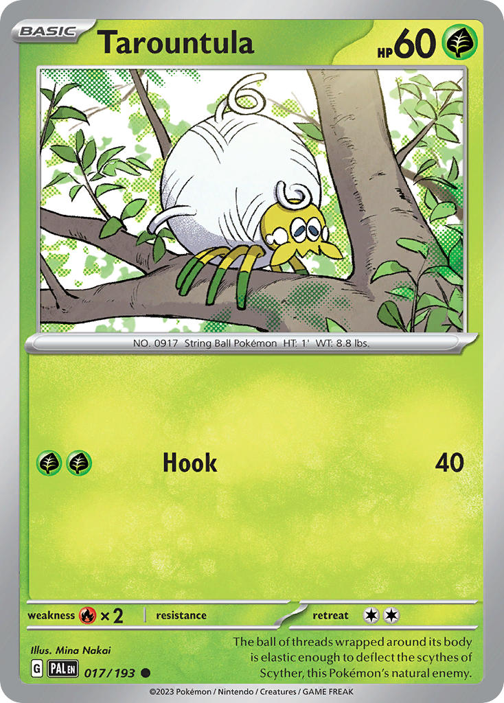 Tarountula 017/193 Common Paldea Evolved Pokémon card