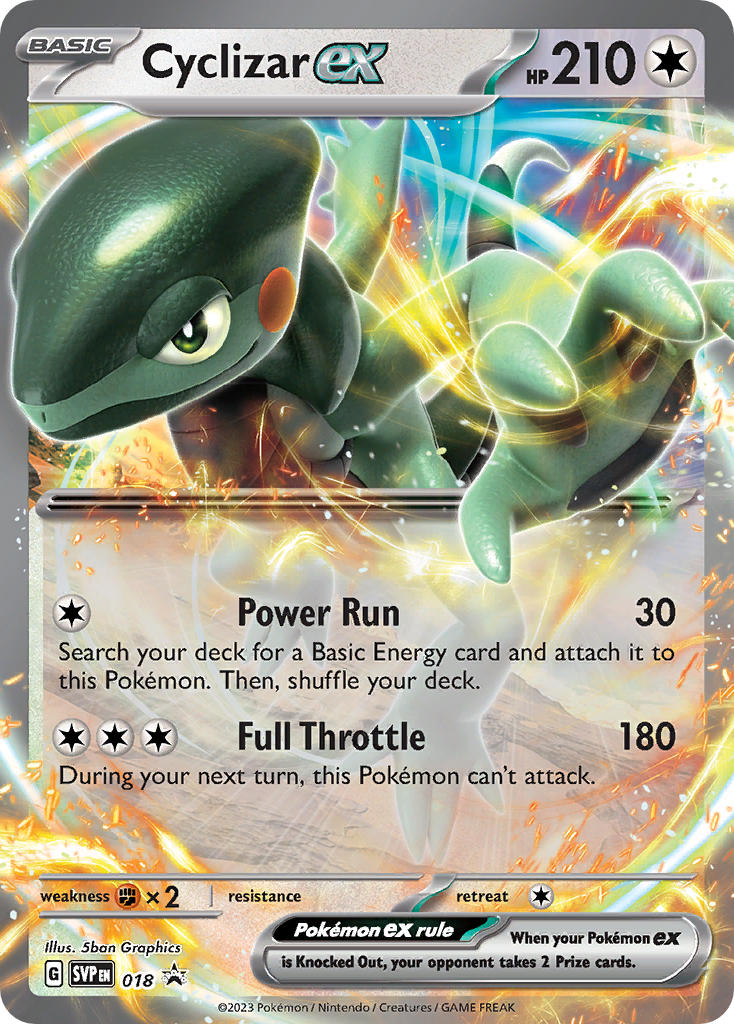 Cyclizar EX 018/SVP Promo Scarlet & Violet Promos Pokémon card