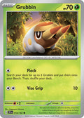 Grubbin 018/162 Common Temporal Forces Pokémon card