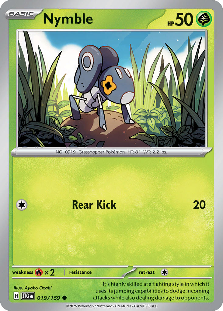 Nymble 019/159 Common Journey Together Pokémon card