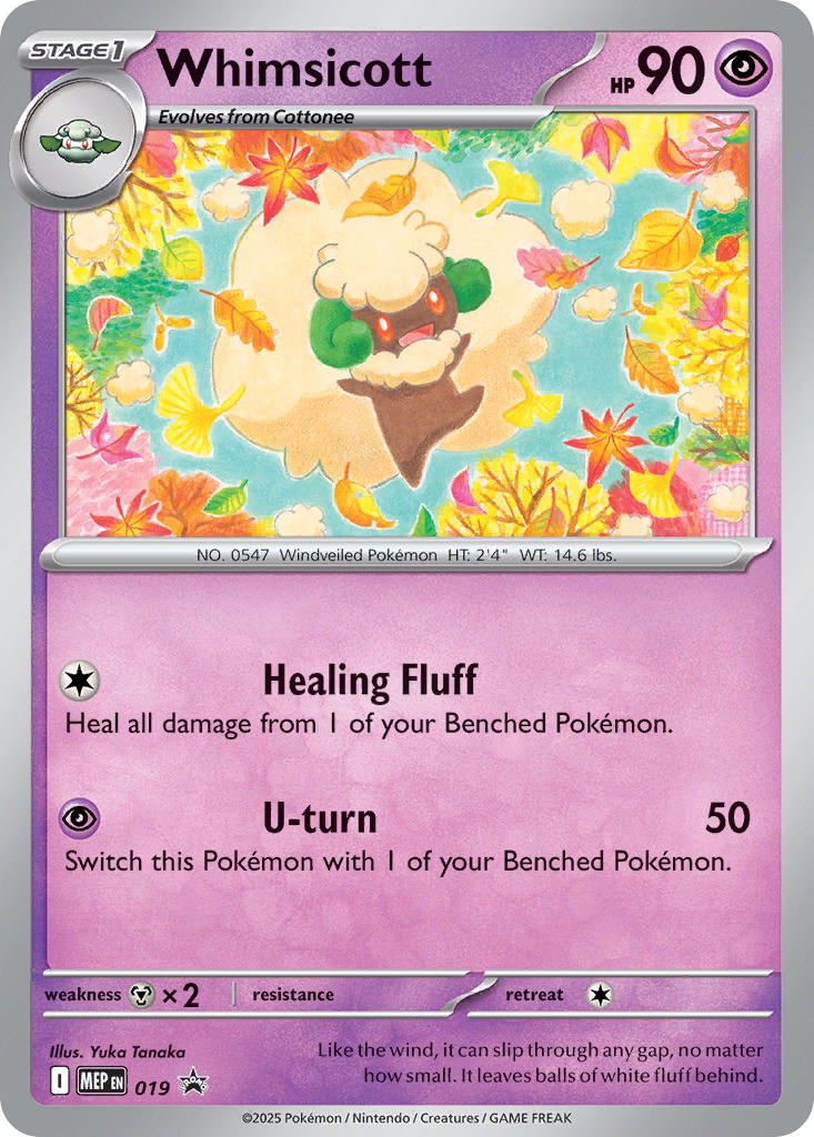 Whimsicott 019/MEP Promo Mega Evolution Promos Pokémon card