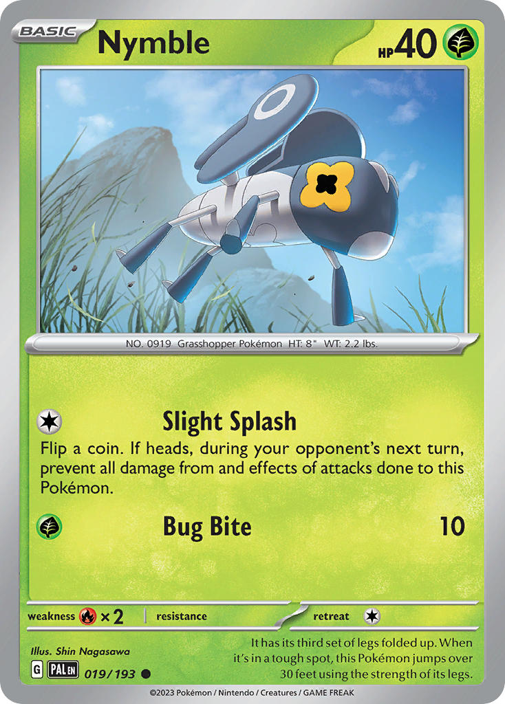 Nymble 019/193 Common Paldea Evolved Pokémon card