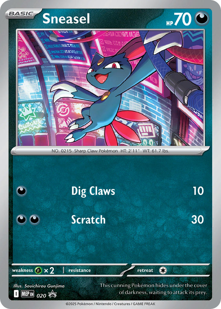 Sneasel 020/MEP Promo Mega Evolution Promos Pokémon card