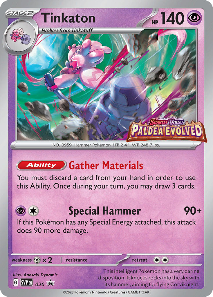 Tinkaton 020/SVP Promo Scarlet & Violet Promos Pokémon card