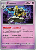 Dusknoir 020/064 Rare Shrouded Fable Pokémon card