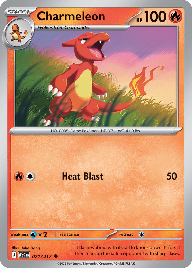 Charmeleon 021/217 Uncommon Ascended Heroes Pokémon card