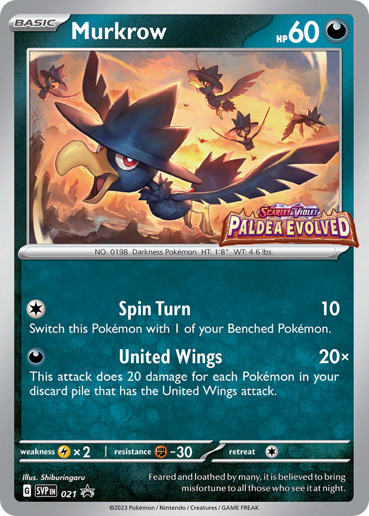 Murkrow 021/SVP Promo Scarlet & Violet Promos Pokémon card