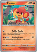 Pansear 021/142 Common Stellar Crown Pokémon card