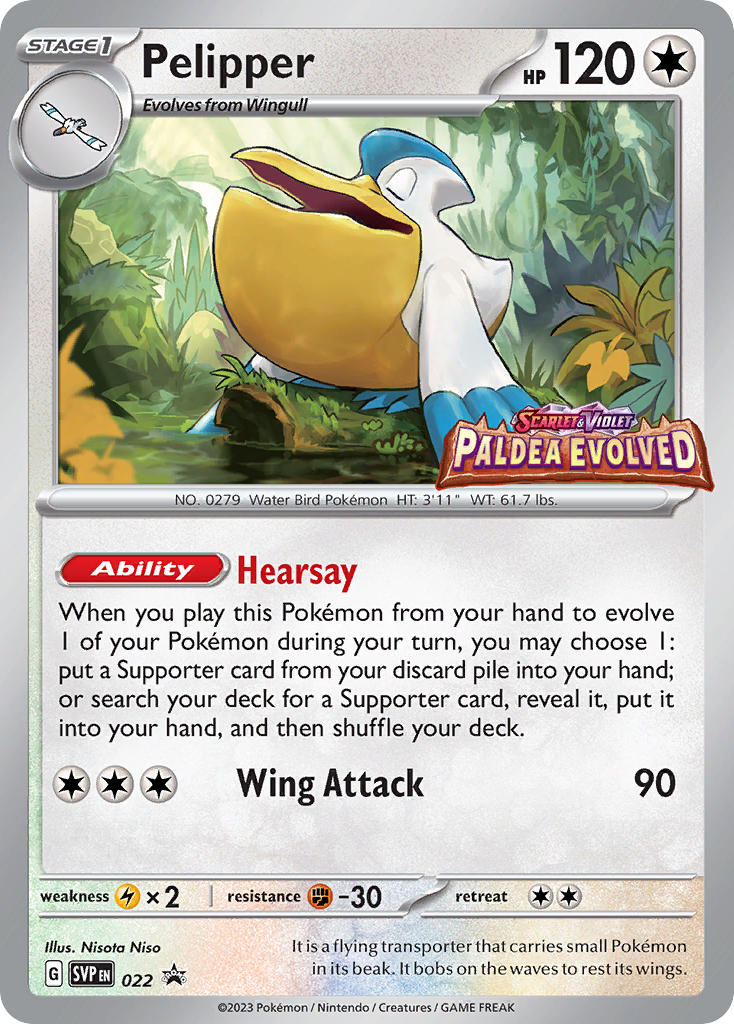 Pelipper 022/SVP Promo Scarlet & Violet Promos Pokémon card