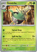 Sinistcha 022/167 Rare Twilight Masquerade Pokémon card