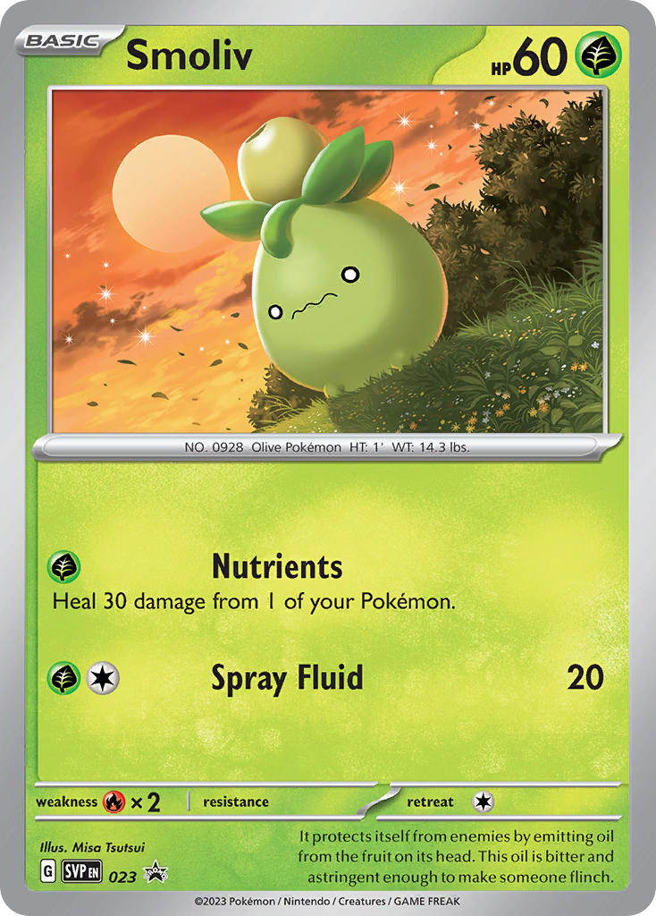 Smoliv 023/SVP Promo Scarlet & Violet Promos Pokémon card
