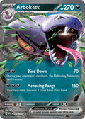 Arbok EX 024/165 Double Rare 151 Pokémon card