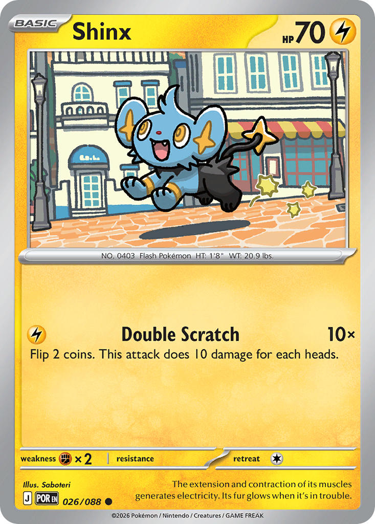Shinx 026/088 Common Perfect Order Pokémon card