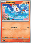 Scorbunny 026/142 Common Stellar Crown Pokémon card