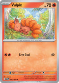 Vulpix 026/167 Common Twilight Masquerade Pokémon card