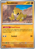 Sandshrew 027/165 Common 151 Pokémon card