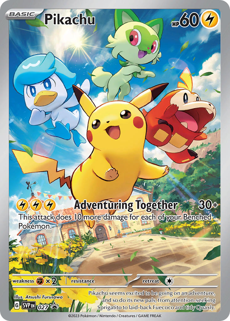 Pikachu 027/SVP Promo Scarlet & Violet Promos Pokémon card